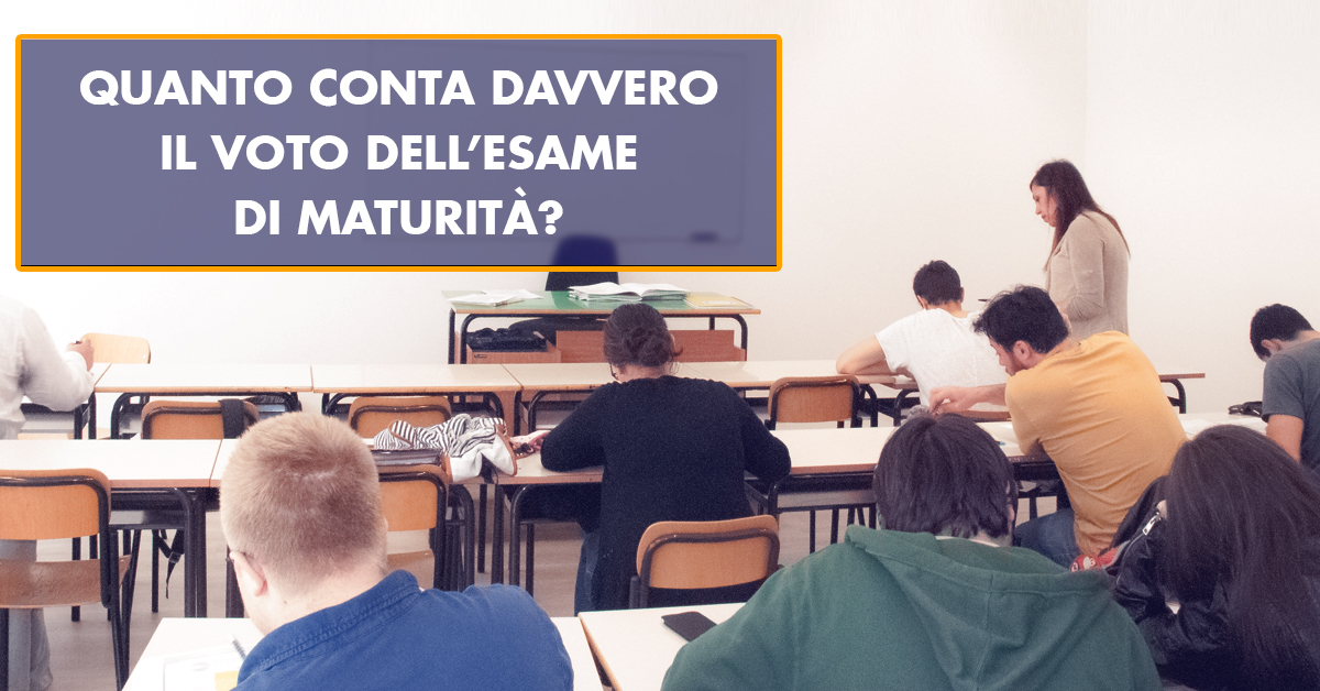 Quanto conta davvero il voto dell’esame di maturità